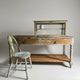 Antique wooden draper's counter
