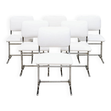 Six chairs. Italy 1970s.