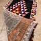 Handmade Moroccan Berber rug: Small model in cream Beni Ouarain wool