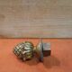 Door or antique furniture knob "Pine cone" in solid brass