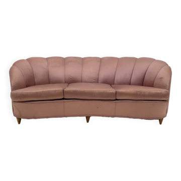 Gio Ponti Mid-Century Modern Rare Italian Curved Sofa "Casa E Giardino" 30