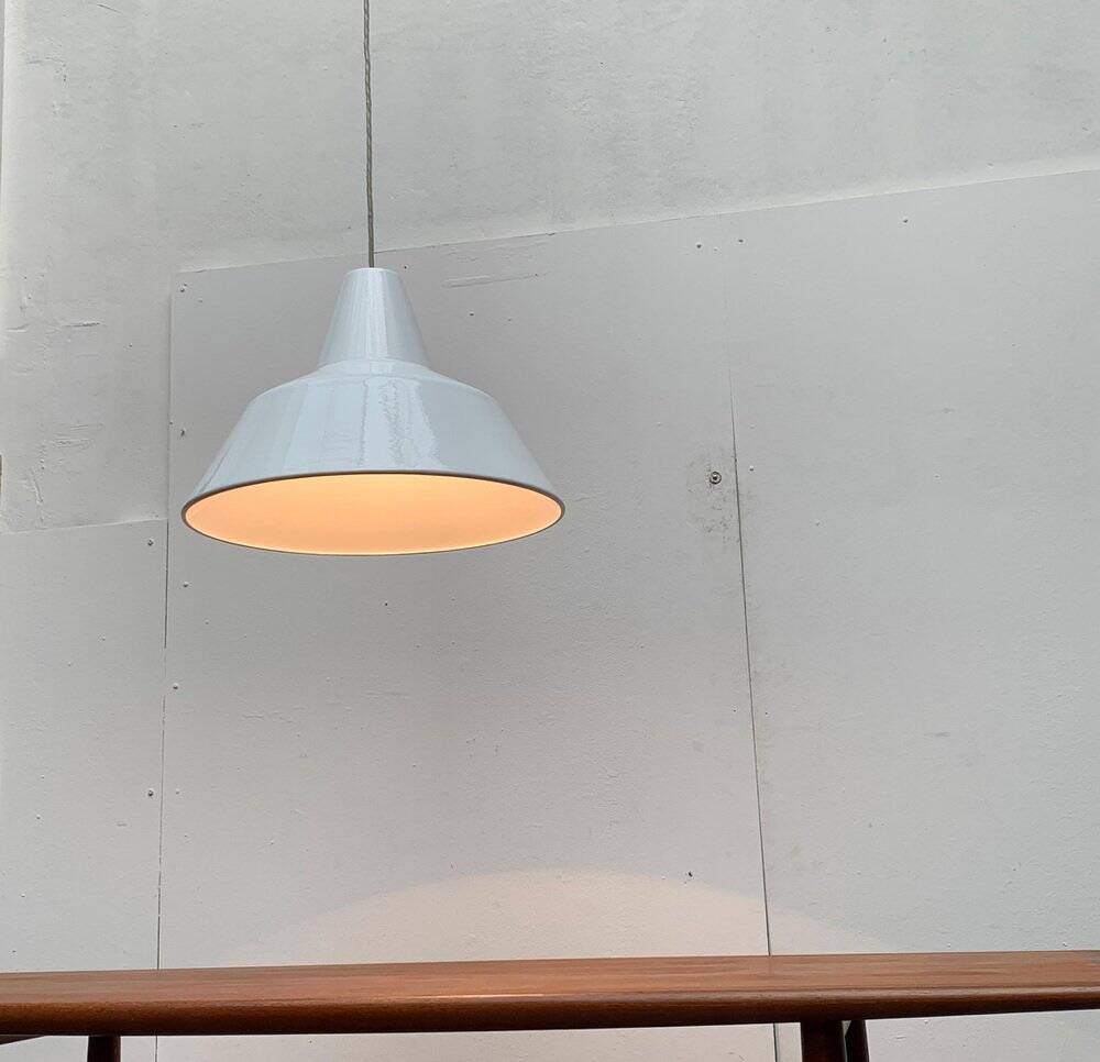 Large Danish mid-century pendant lamp by Emaille Amatur for Louis Poulsen.