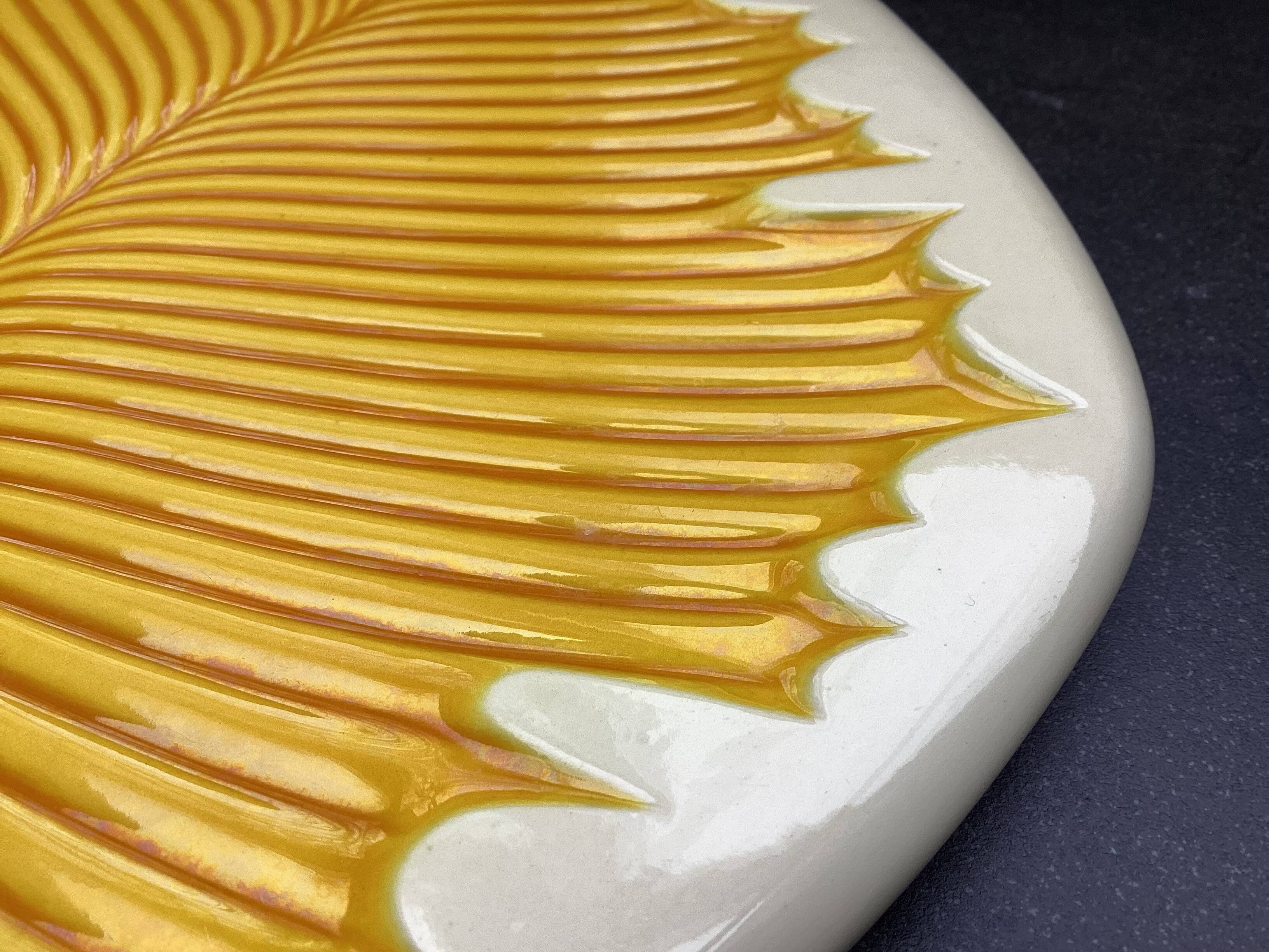 Ceramic cheese plate or platter by Verceram, 1950s-60s.