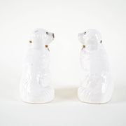 Ceramic dog figurines, English style, 1970s, made in England