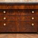 Empire commode in mahogany – Detached columns – Marble top – 19th century