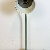 Green industrial workshop table lamp, 1960s
