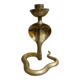 Brass cobra candle holder