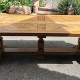 Solid wood monastery table