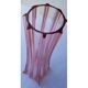 Art deco pink glass vase