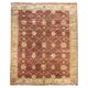 Indian Ziegler Rug, Large Rust Wool Handknotted Carpet, Livingroom Rug
