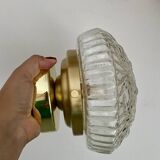 Vintage glass globe wall or ceiling light