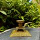 Large brass candlestick from the Art Nouveau period.