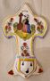 Henriot Quimper faience holy water font 20th century