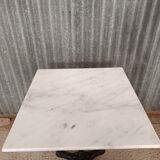 Vintage bar / bistro table in cast iron and marble