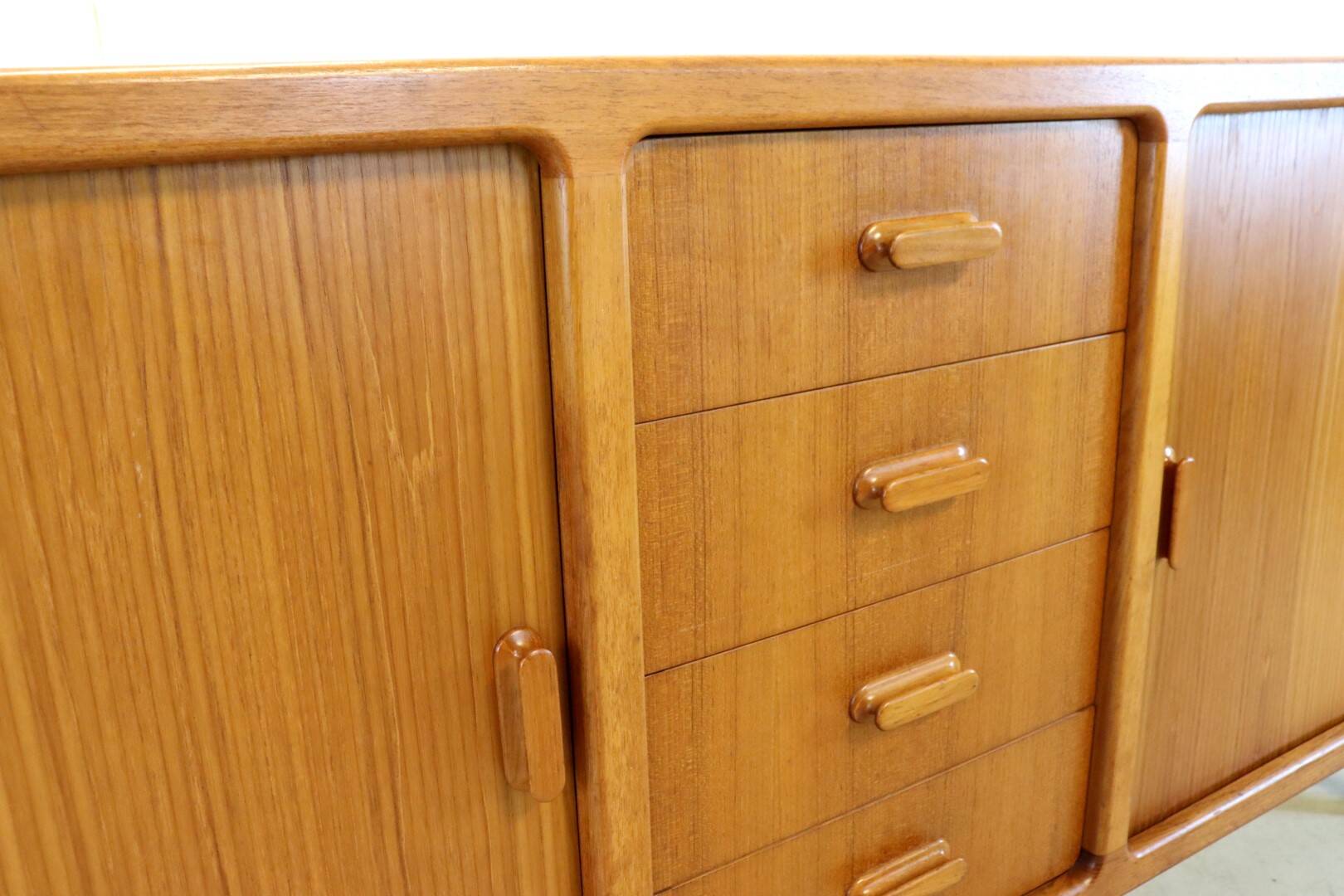 Silkeborg deens teak vintage sideboard 'Bandenitz' | 200 cm
