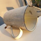 Pot washbasin wall mounted sheet metal enamelled