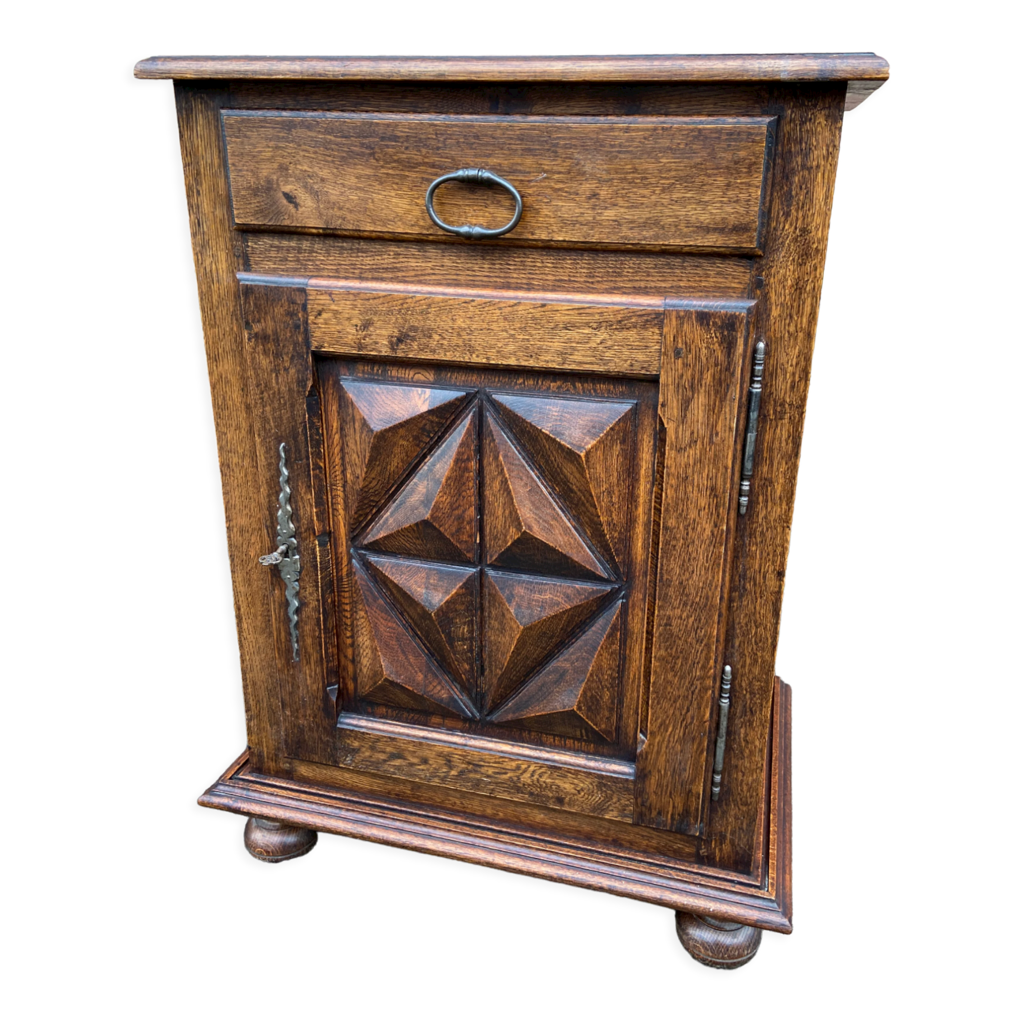 Oak furniture neo louis xiii 1950