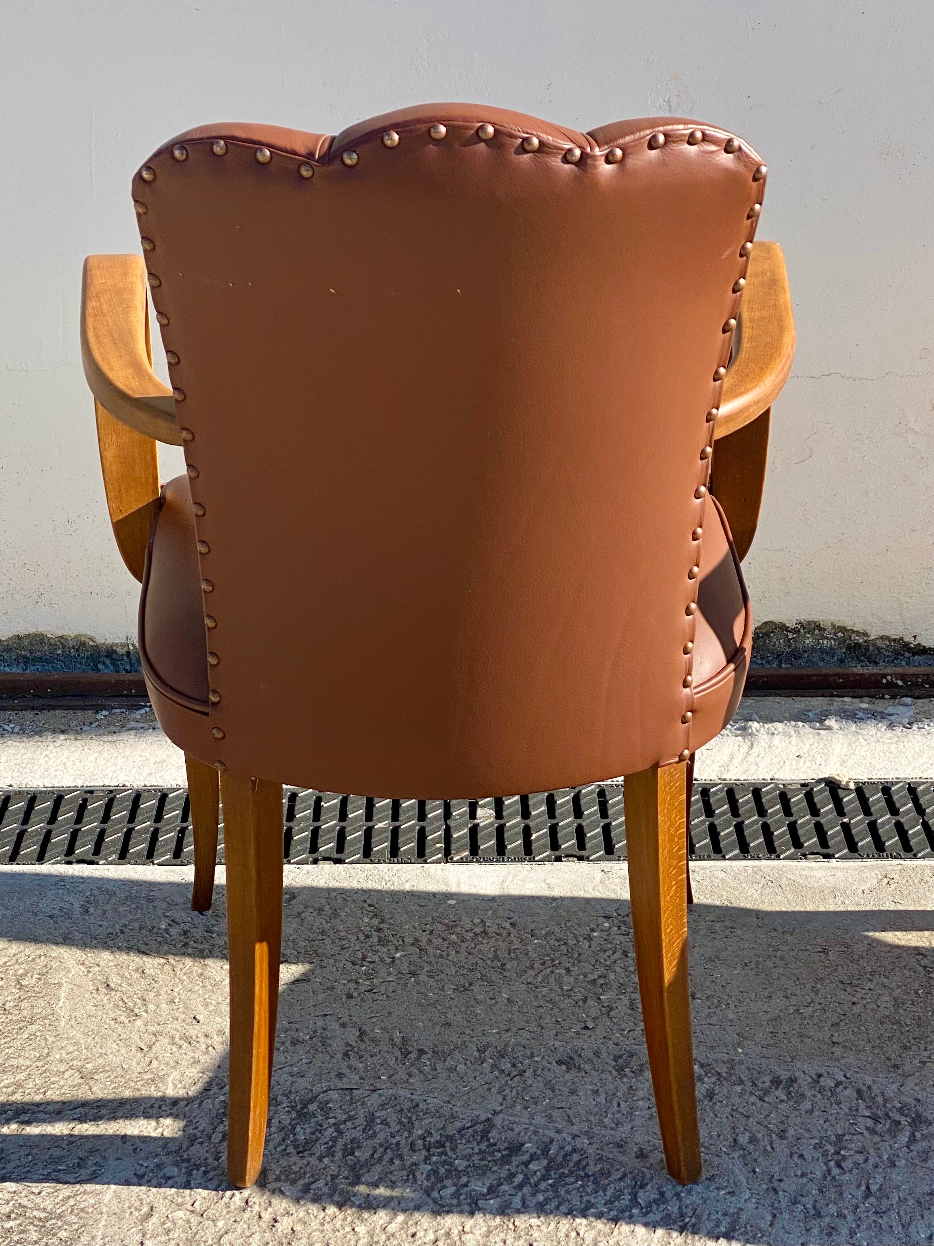 Pair of 50s bridge armchairs