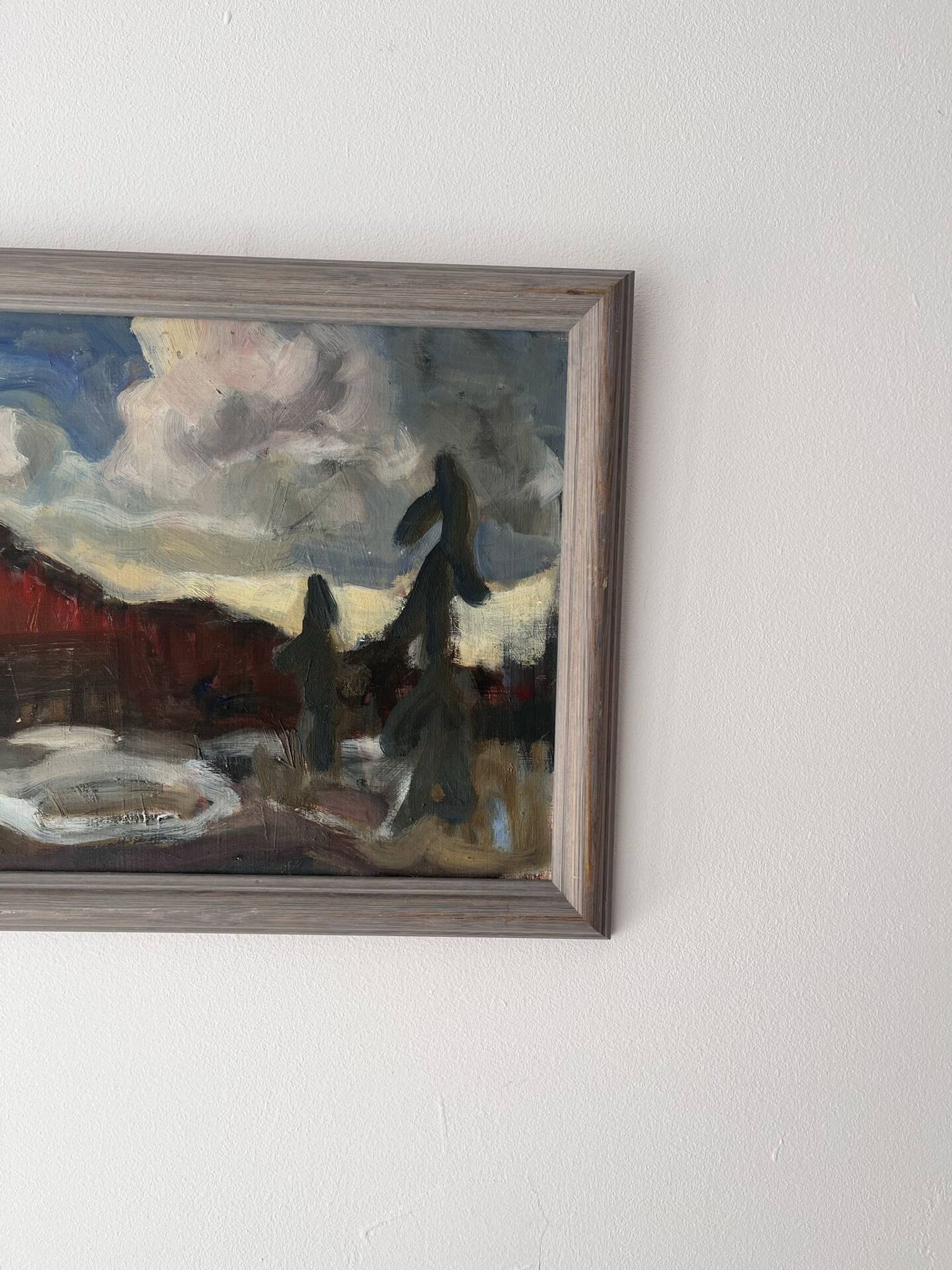 Painting by Per Olof Zachrisson 1960’s, Scandinavian Modern
