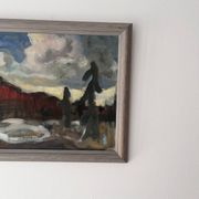 Painting by Per Olof Zachrisson 1960’s, Scandinavian Modern