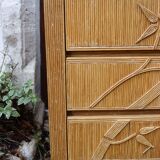 Rattan chest of drawers