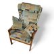 2 x Casala wingback / lounge / armchair in top condition / 4 small cushions / 1960s