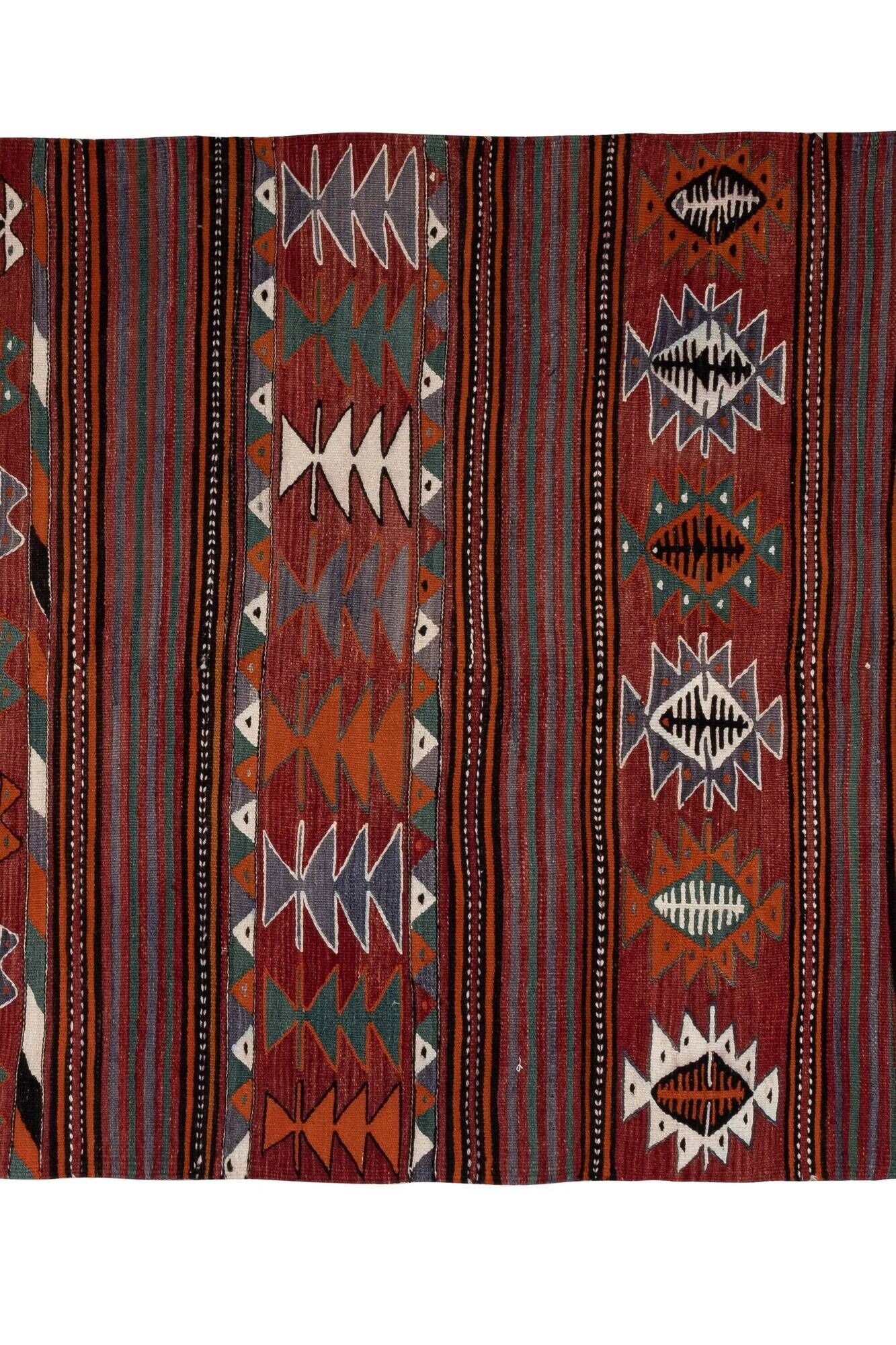 Vintage Turkish hallway rug 140x300 cm