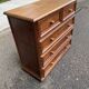 Vintage Louis XIV commode from the 1950s in dark oak.