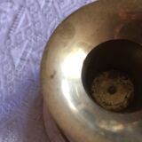 Brass and mother-of-pearl candle holder