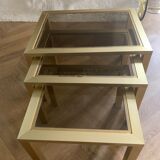 Golden and brass tables 70s