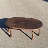 Small coffee table in turned wood