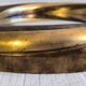 Victorian English Round Grand Mirror – Gilded Wood & Bevelled Glass