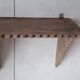 Antique wooden wall shelf