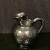 Vallauris pitcher in black enamelled ceramic