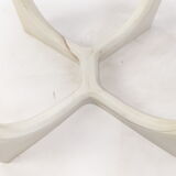 Table basse italienne marmorino du milieu du siècle, années 1950