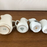 Lot de 4 cruches à lait en porcelaine Vintage