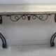 Console de style Art Déco en fer forgé martelé XX siècle