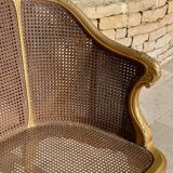 Banquette en Bois Doré Style Louis XV