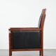 Beautiful and very comfortable black Art Deco design armchair