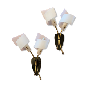 Paire d’appliques double