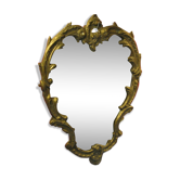 Louis XV-style bronze mirror rockery 30.5 x 45 cm