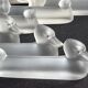 12 zoomorphic knife holders in satin crystal Vannes le Châtel XXth