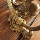 Pair coat rack metal rockery double round hook + hook