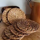 Rattan coasters