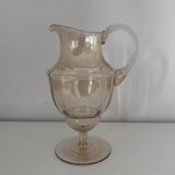 Iridescent glass carafe