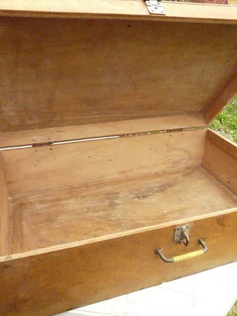 Old suitcase wood