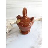 Gargche gargoulette glazed pottery