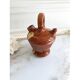 Gargche gargoulette glazed pottery