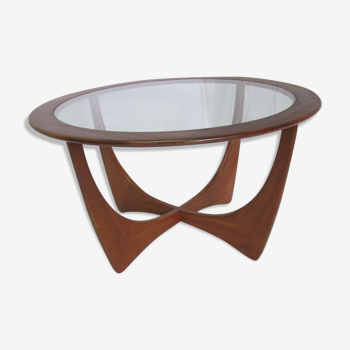 Table basse ronde Astro en teck par Wilkins