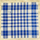 10 antique monogrammed CD napkins - 50x52 cm - Métis